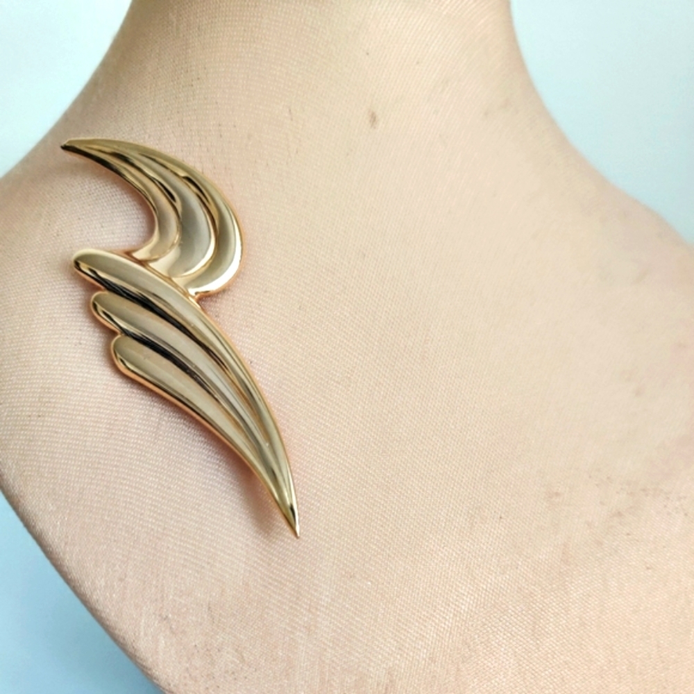 Vintage Modernist Fire Flame Brooch 🔥